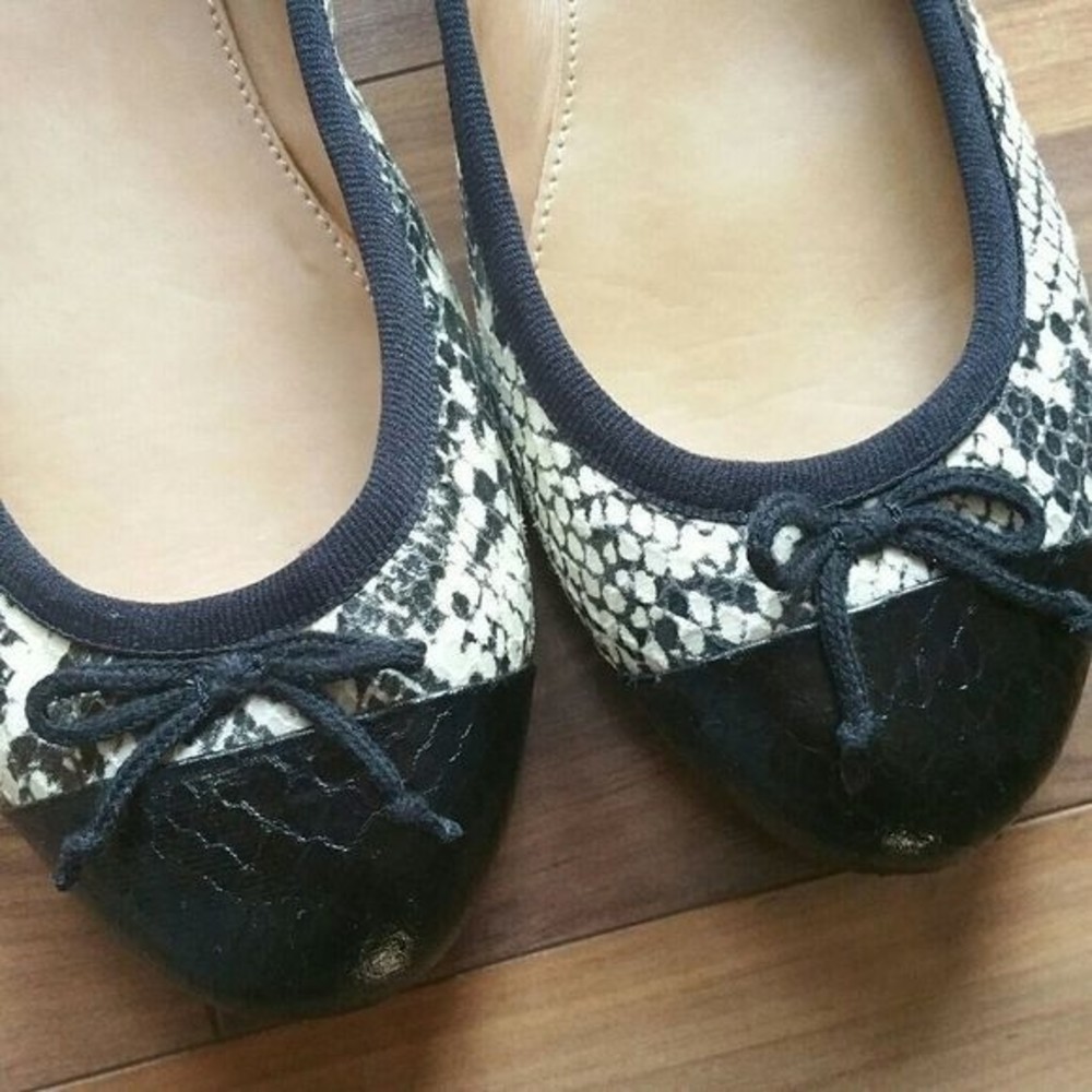 J.Crew Factory Coco Snake Print Flats Size 7.5 - image 3